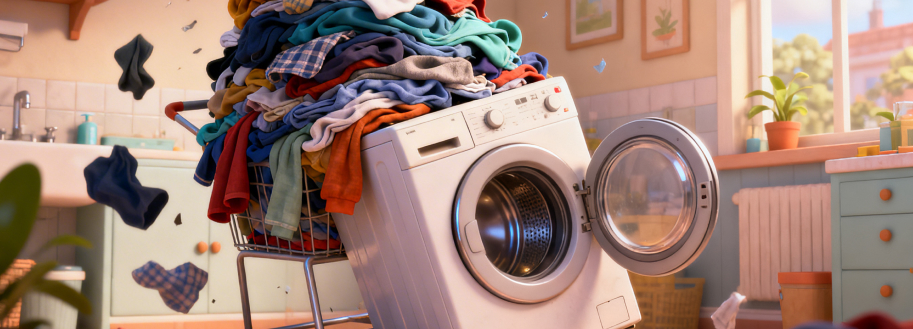 Как ломается стиральная машина от перегрузки барабана 🧺⚠️ фото 1