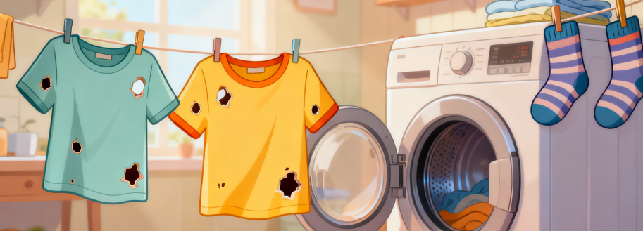 Стиральная машина портит вещи 🧺 поломка или ошибка стирки фото 1